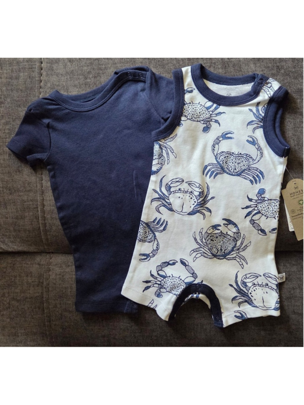 Short Sleeve and sleeveless romper set